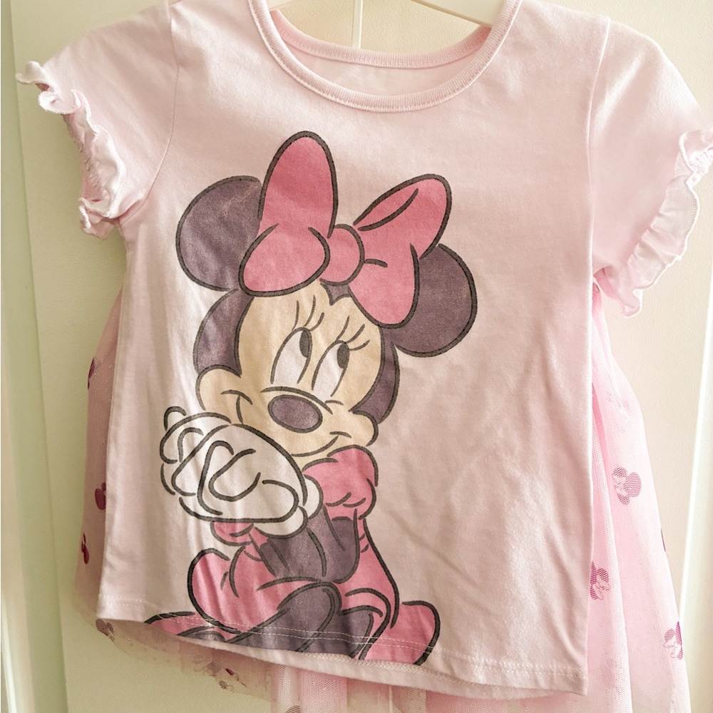 Disney Light Pink Minnie Mouse Skirt Set